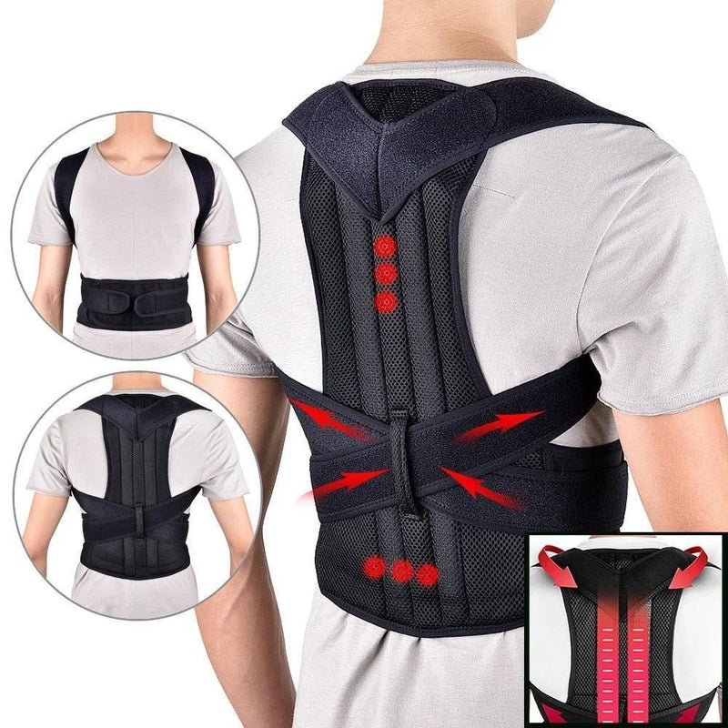 Belt Vest Unisex – Corretor de Postura Reforçado com Suporte para Coluna Lombar