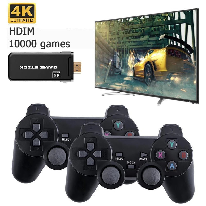 Console Retro com 10.000 Jogos Clássicos - Emulador Retro Wireless com Saída 4K HD