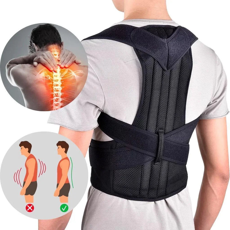 Belt Vest Unisex – Corretor de Postura Reforçado com Suporte para Coluna Lombar