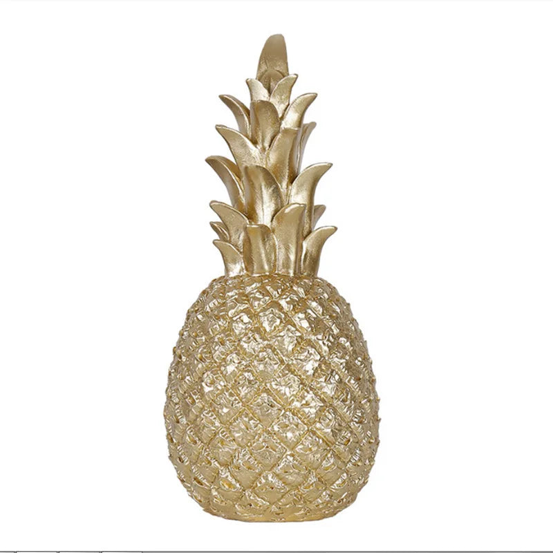 Gold Pineapple Craft Decoração, Criativo Abacaxi de Frutas Nórdicas, Forma Ananas, Modelo de Home Living Room Porch, Decoração Desktop do Quarto