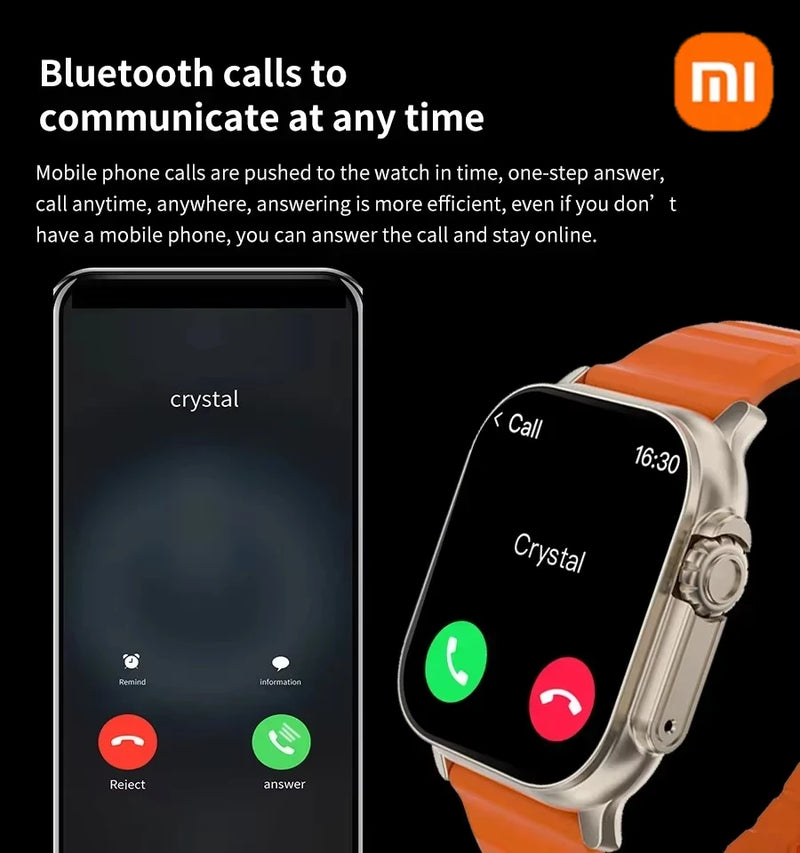 XIAOMI-C90 Ultral2 Smart Watch para homens e mulheres, Smartwatch NFC à prova d'água, GPS Track, Bluetooth Call, BT, Jogos de música, carregamento sem fio, novo