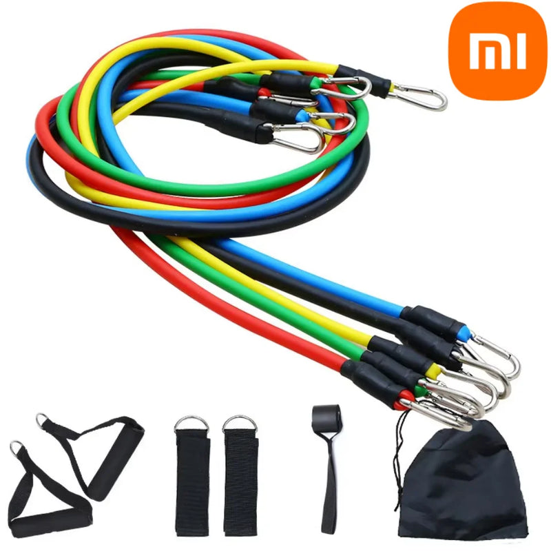 Kit de Elásticos de Resistência Xiaomi 11 Peças – Treine em Qualquer Lugar!