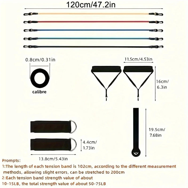 Kit de Elásticos de Resistência Xiaomi 11 Peças – Treine em Qualquer Lugar!