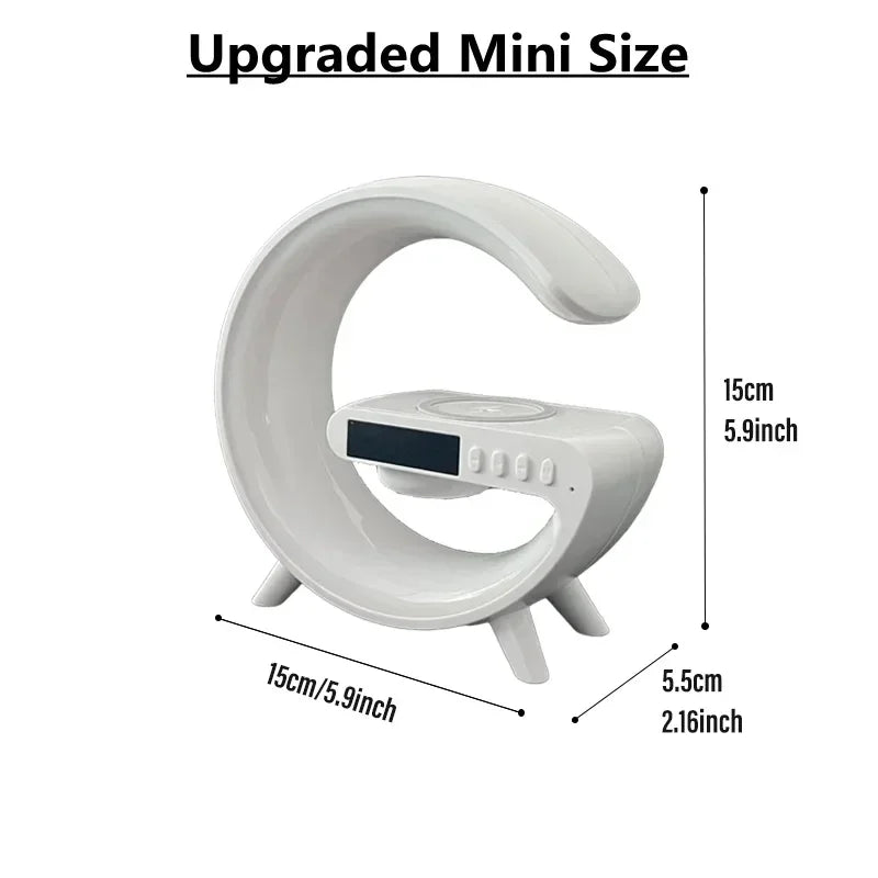 Luminária Inteligente com Função de Despertar, RGB e Alto-Falante Wireless